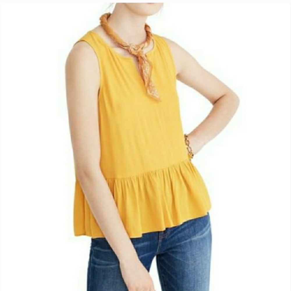Madewell peplum tank NWT